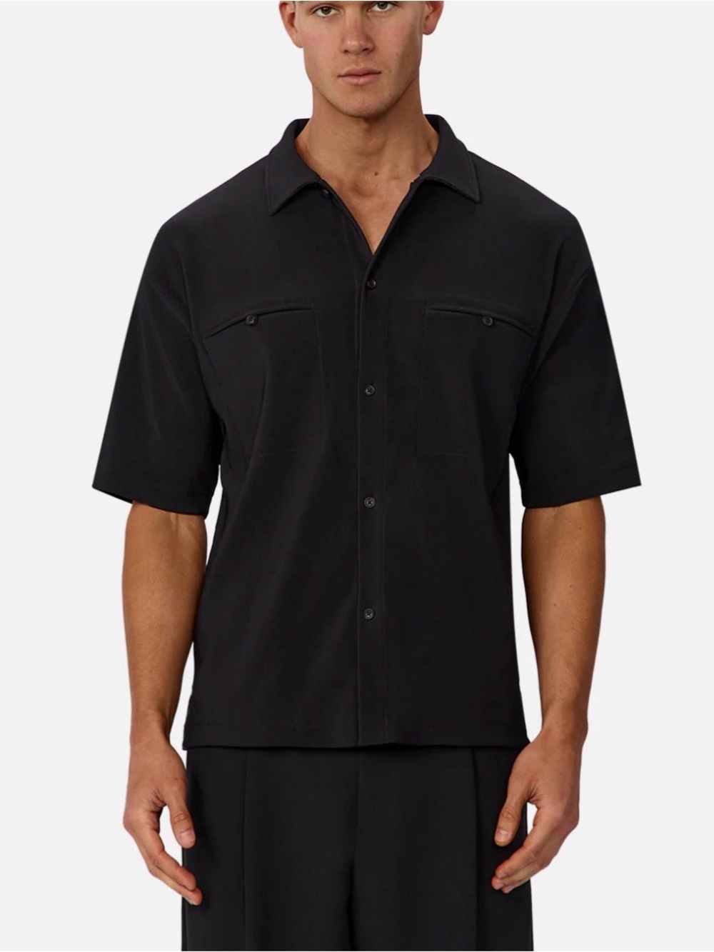 Industrie Australia The Tijuana Short Sleeve Shirt Black XL NWT